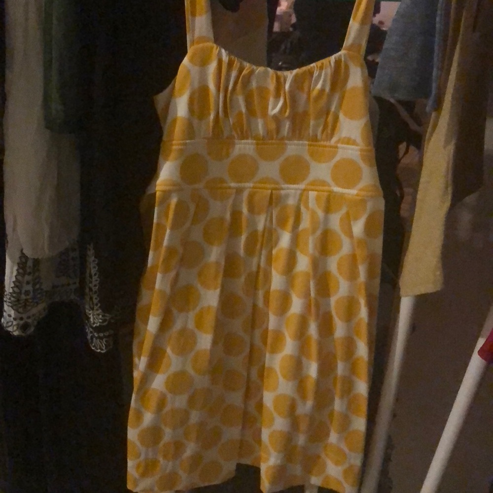 Pokadot yellow dress
